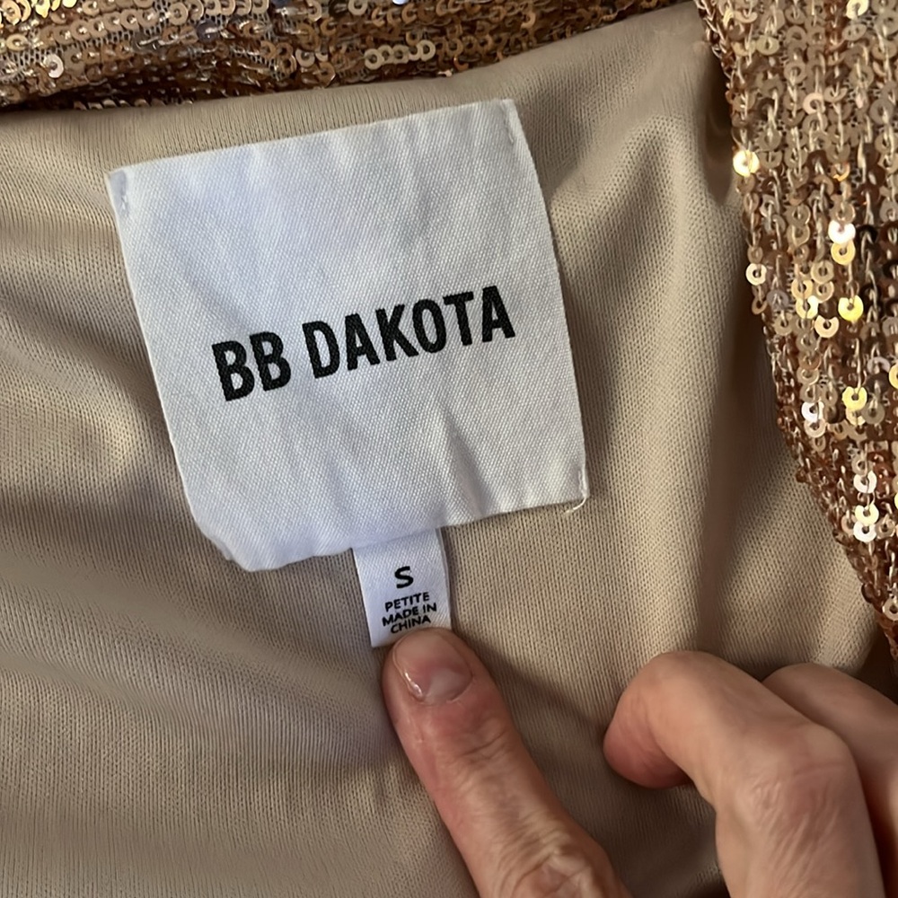 BB Dakota Dulcinea Sequin Duster Jacket Women size Small Anthropologie - Picture 5 of 8